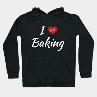 I Love Baking Cute Red Heart Hoodie